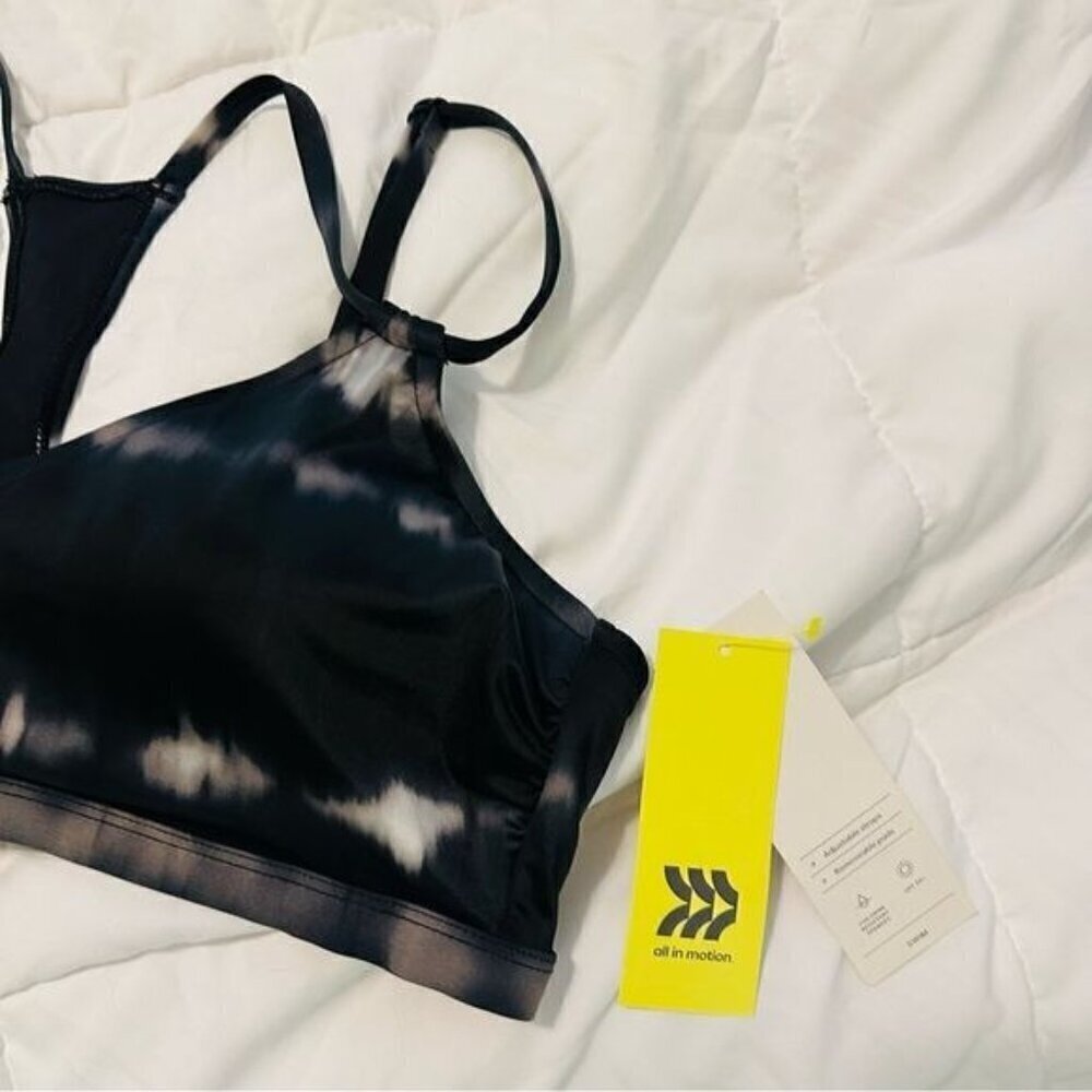 Women's Strappy Bralette Bikini Top All in Motion Black M NWTS SOLD OUT RARE HTF - Picture 12 of 12